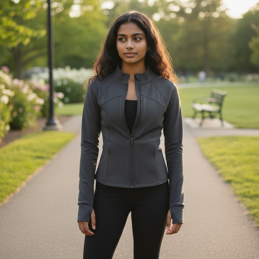 Casaca de Yoga gris talla S